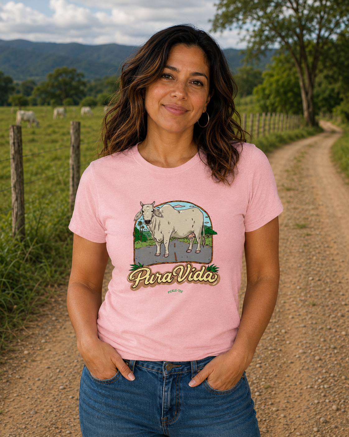 Pura Vida Cow Unisex Tee