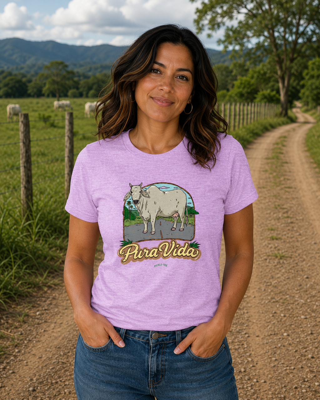 Pura Vida Cow Unisex Tee