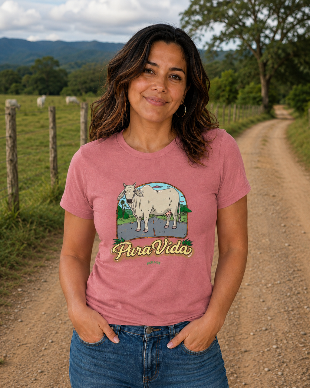 Pura Vida Cow Unisex Tee