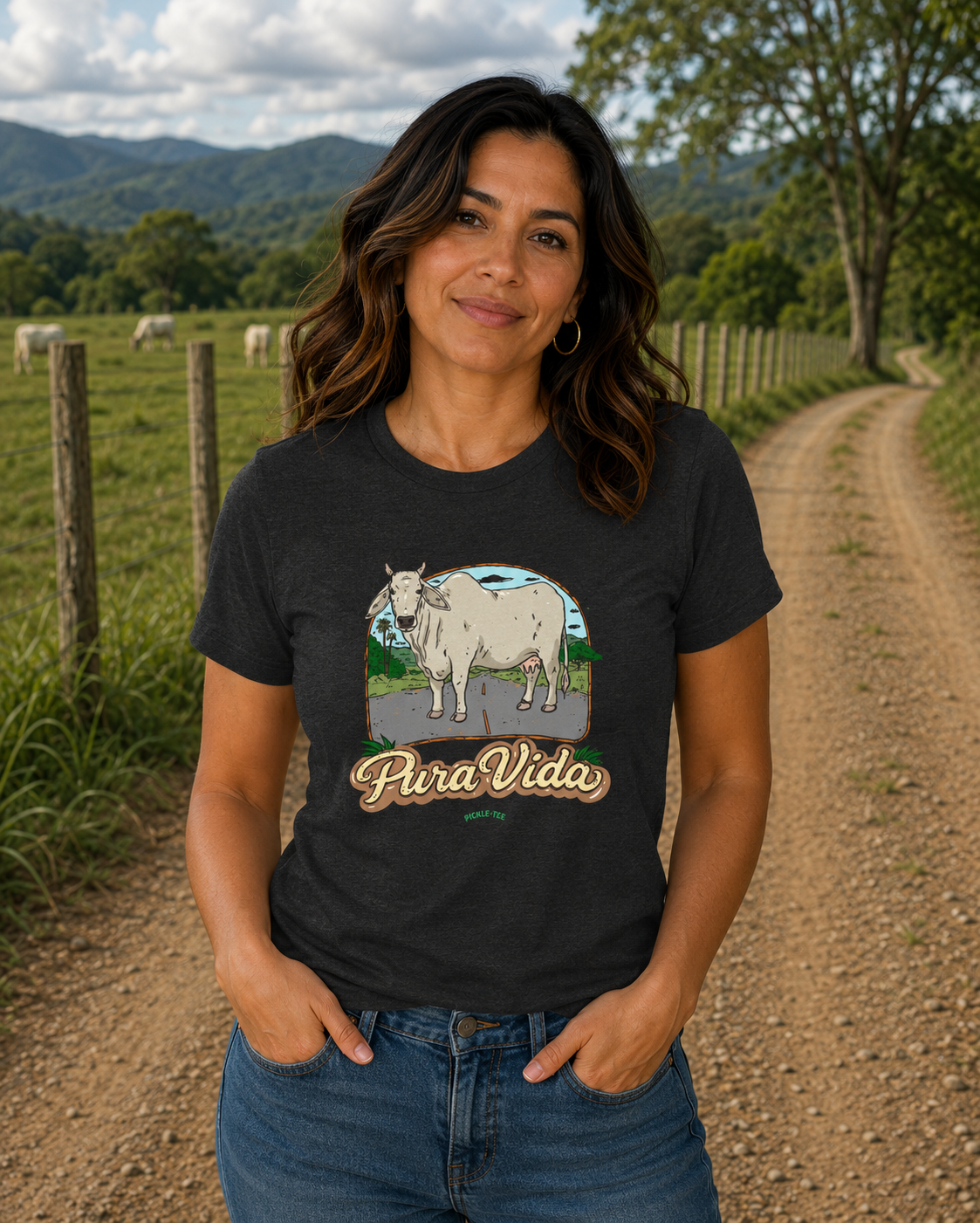 Pura Vida Cow Unisex Tee