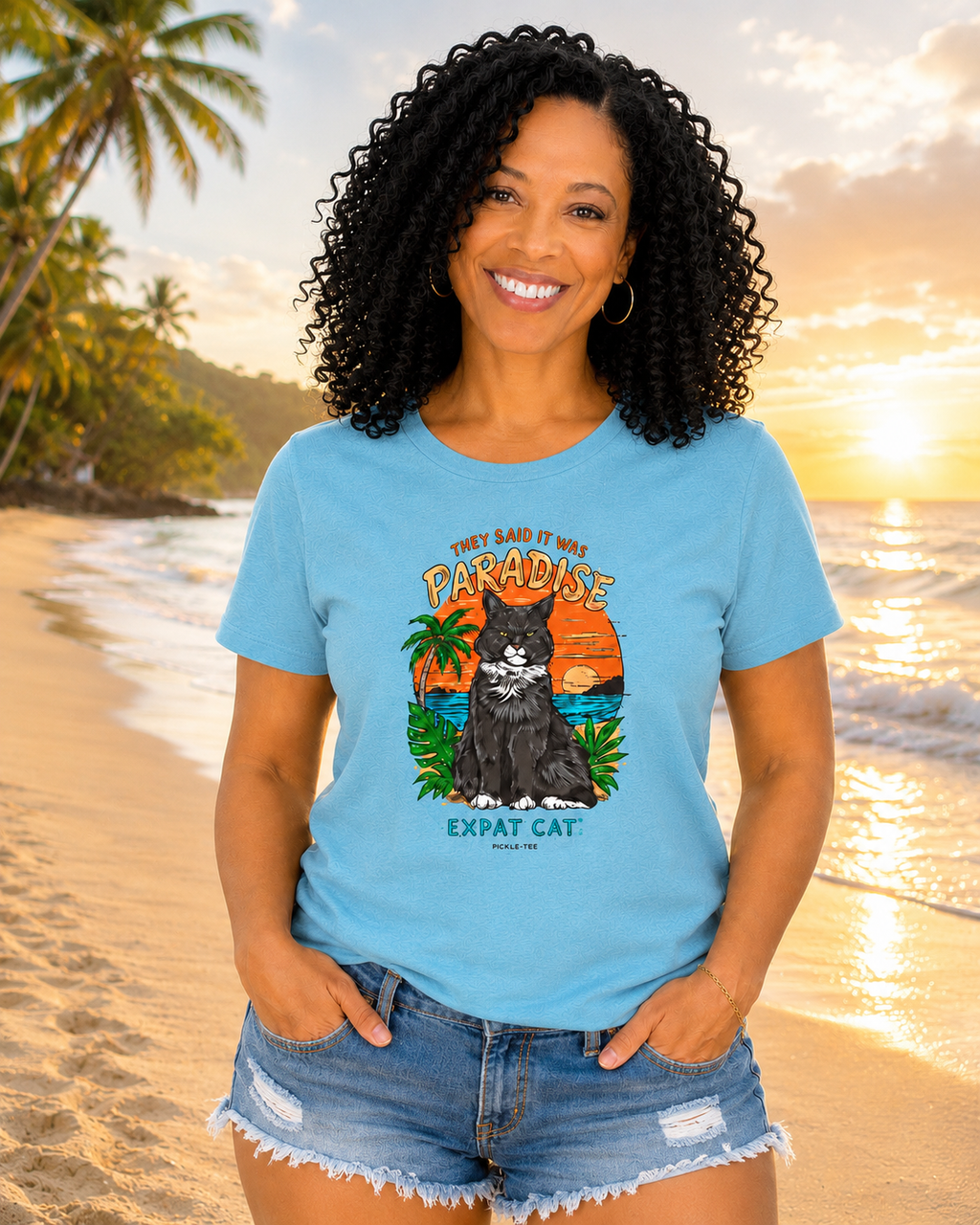 Expat Cat Unisex Crew Neck Tee