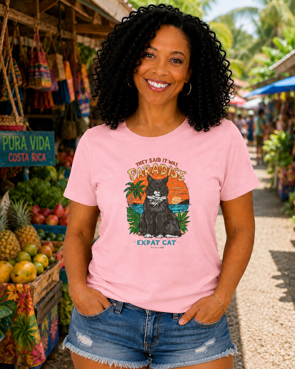 Expat Cat Unisex Crew Neck Tee