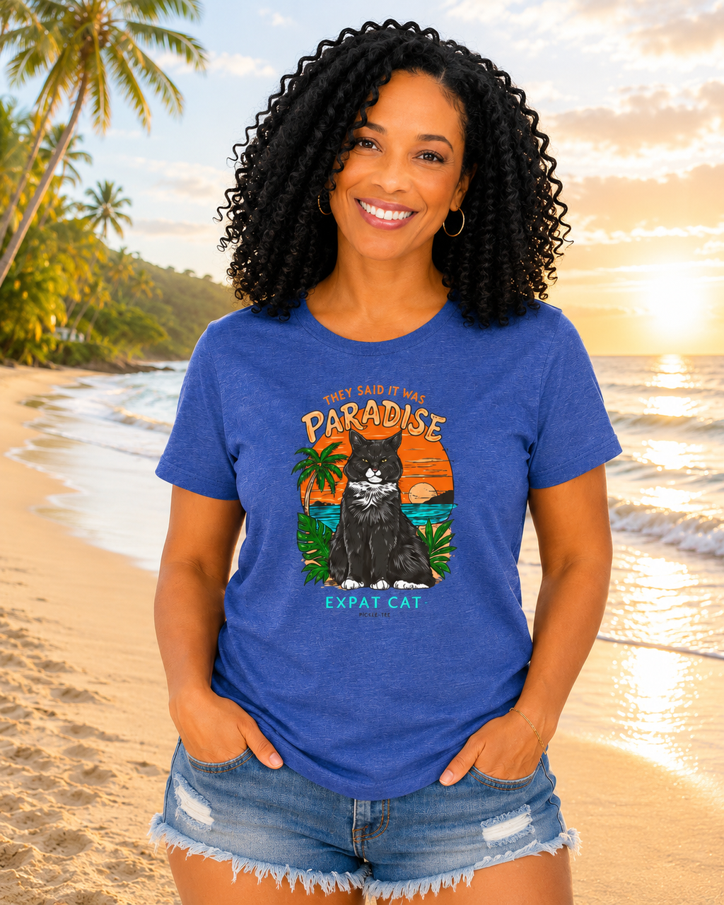 Expat Cat Unisex Crew Neck Tee