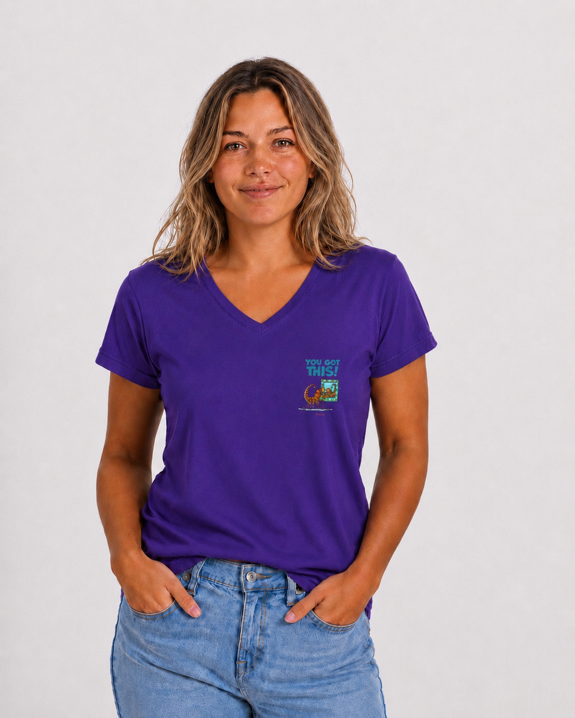You Got This logo Women’s V-Neck Tee