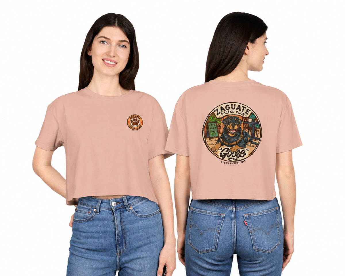 Goose - Zaguate Social Club Front Logo Crop Tee