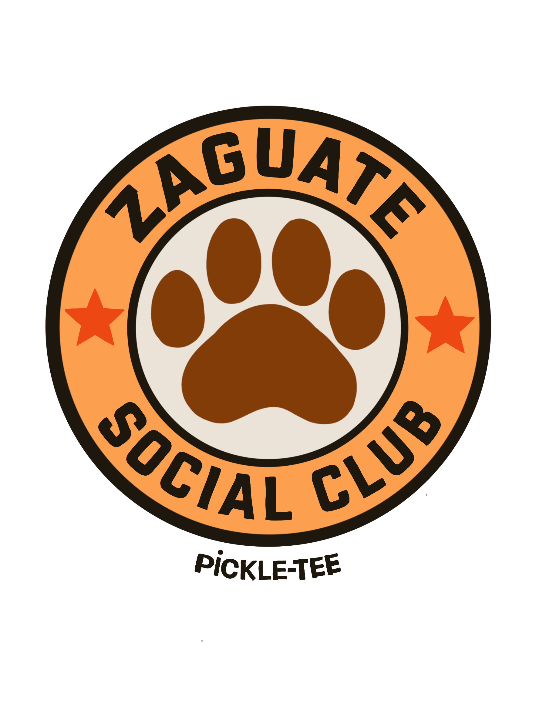 Zaguate Social Club- Goose front logo, Unisex V-Nect Tee