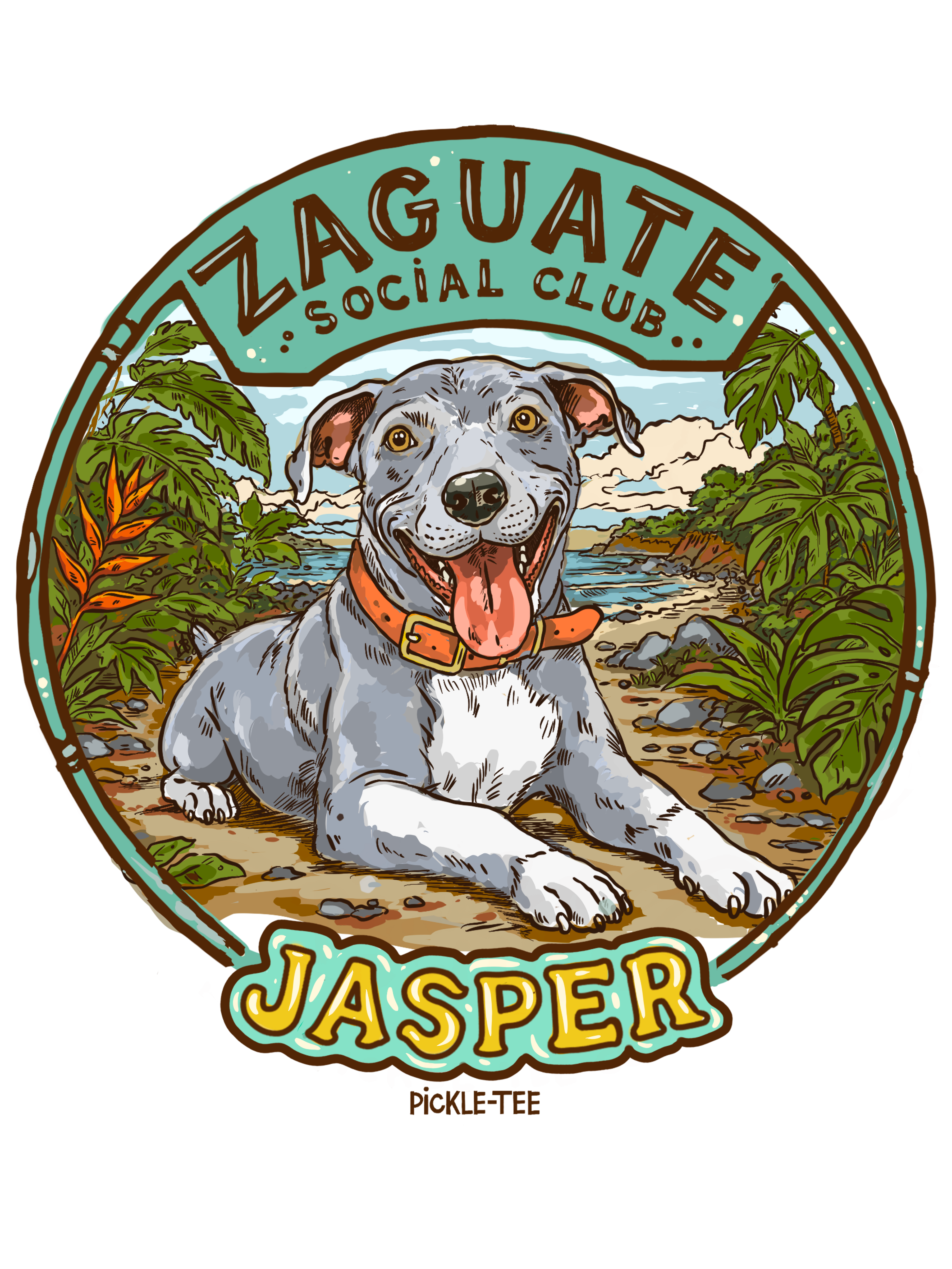 Zaguate Social Club- Jasper, Women's Crop Tee