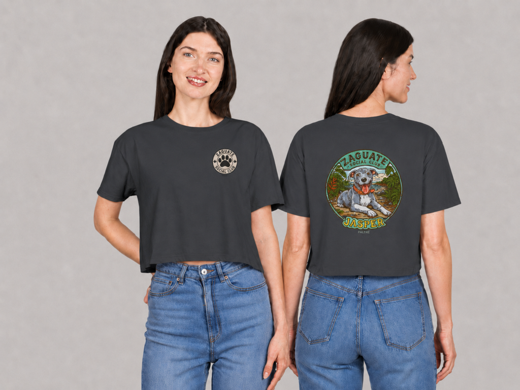 Zaguate Social Club- Jasper, Women's Crop Tee