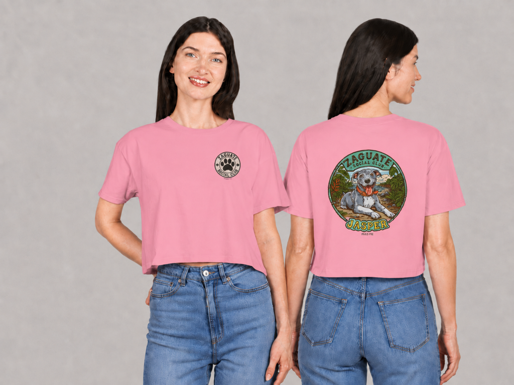 Zaguate Social Club- Jasper, Women's Crop Tee