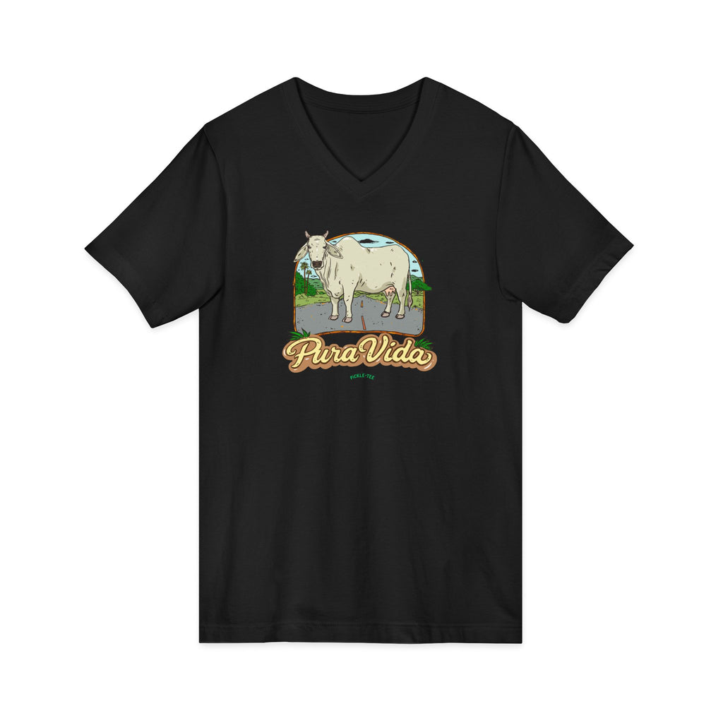 Unisex Jersey Short Sleeve V-Neck Tee