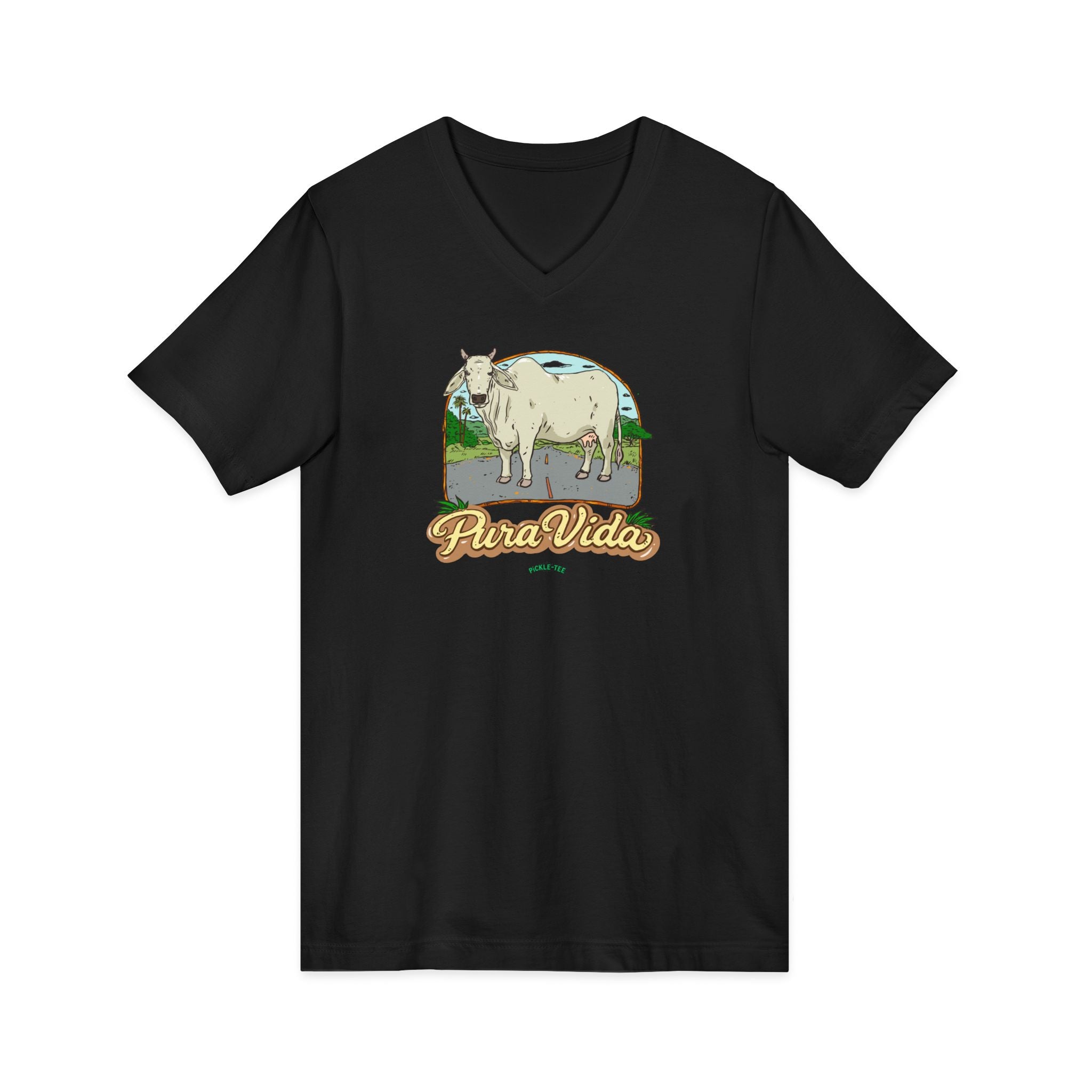 Unisex Jersey Short Sleeve V-Neck Tee
