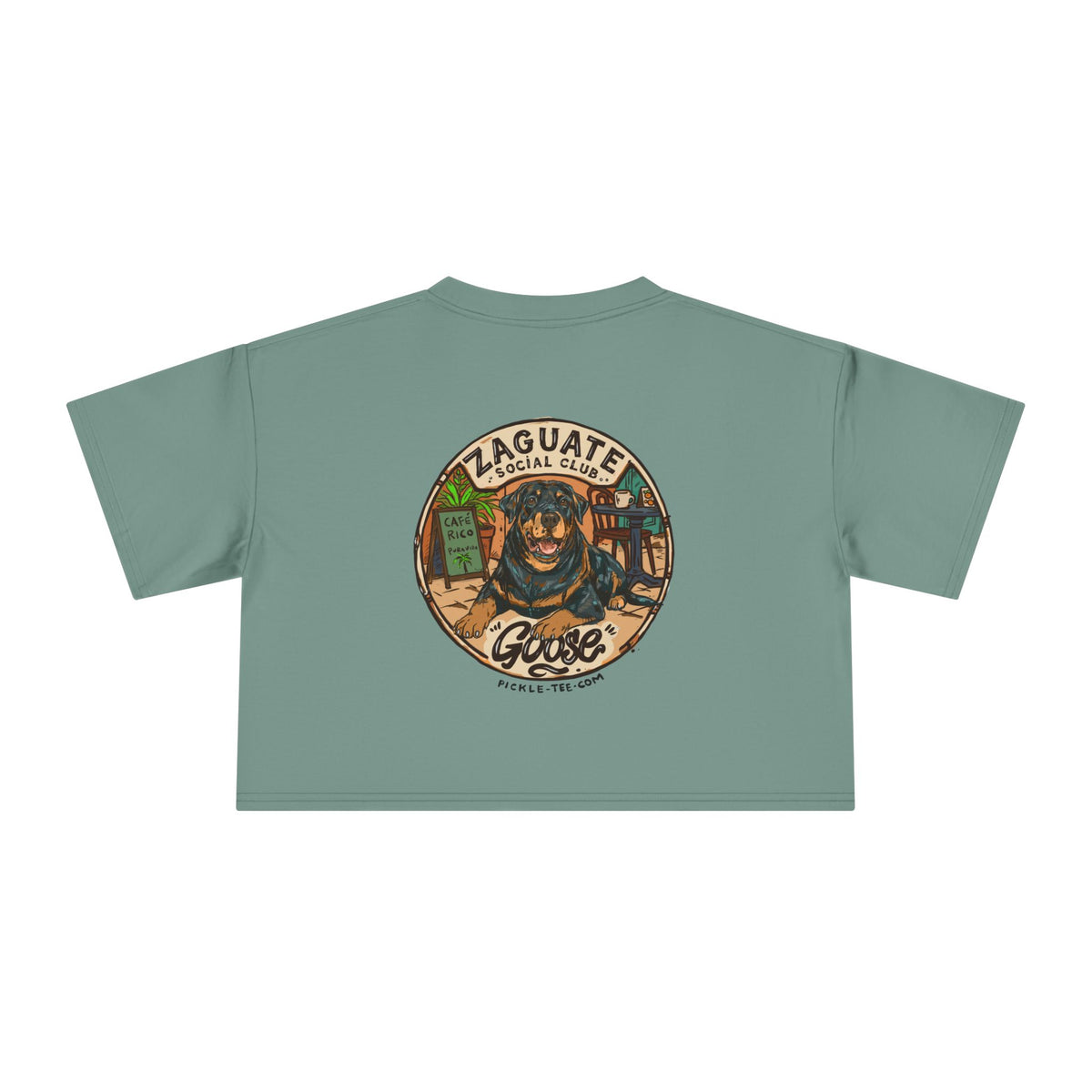 Goose - Zaguate Social Club Front Logo Crop Tee