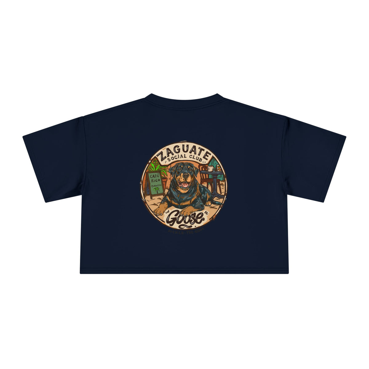 Goose - Zaguate Social Club Front Logo Crop Tee