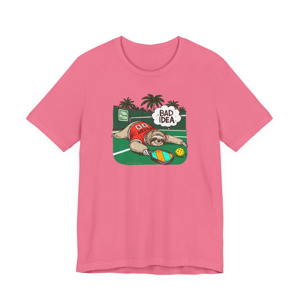 Pickleball Speedy the Sloth, Unisex Crew Neck Tee