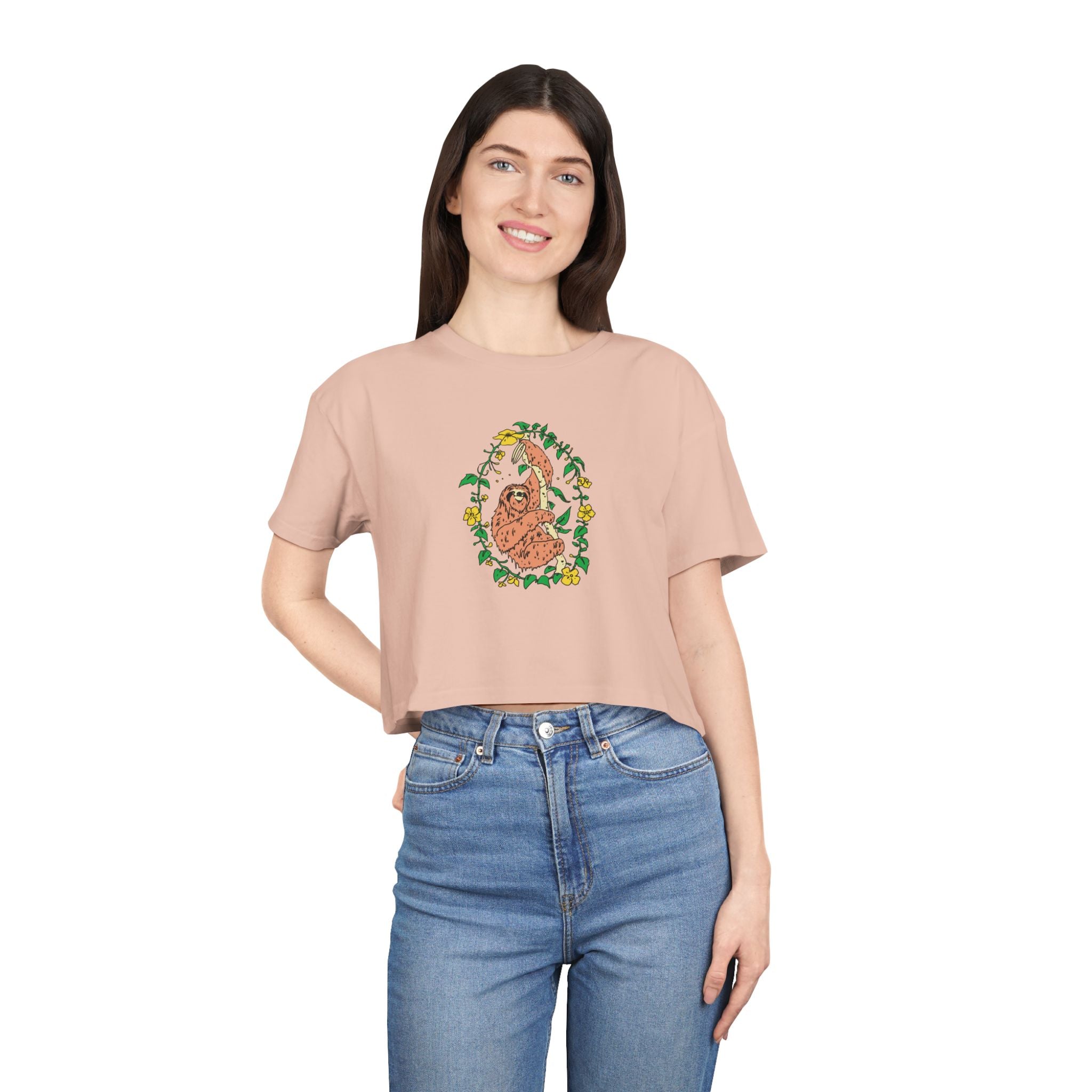 Sloth Women's Crop Tee