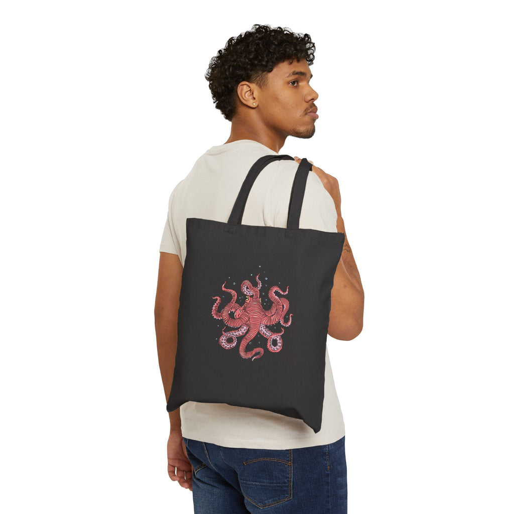Octopus Cotton Canvas Tote Bag