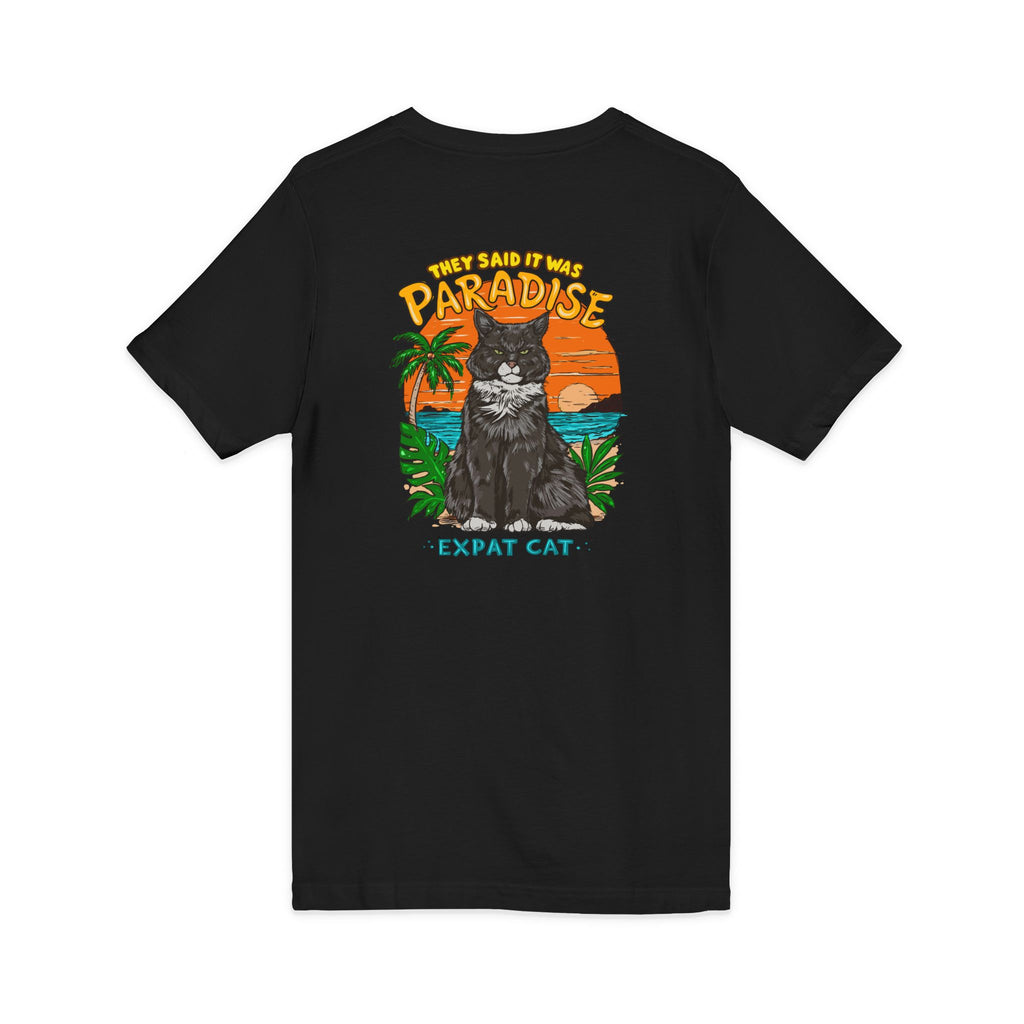 Expat Cat Unisex V-Neck Tee