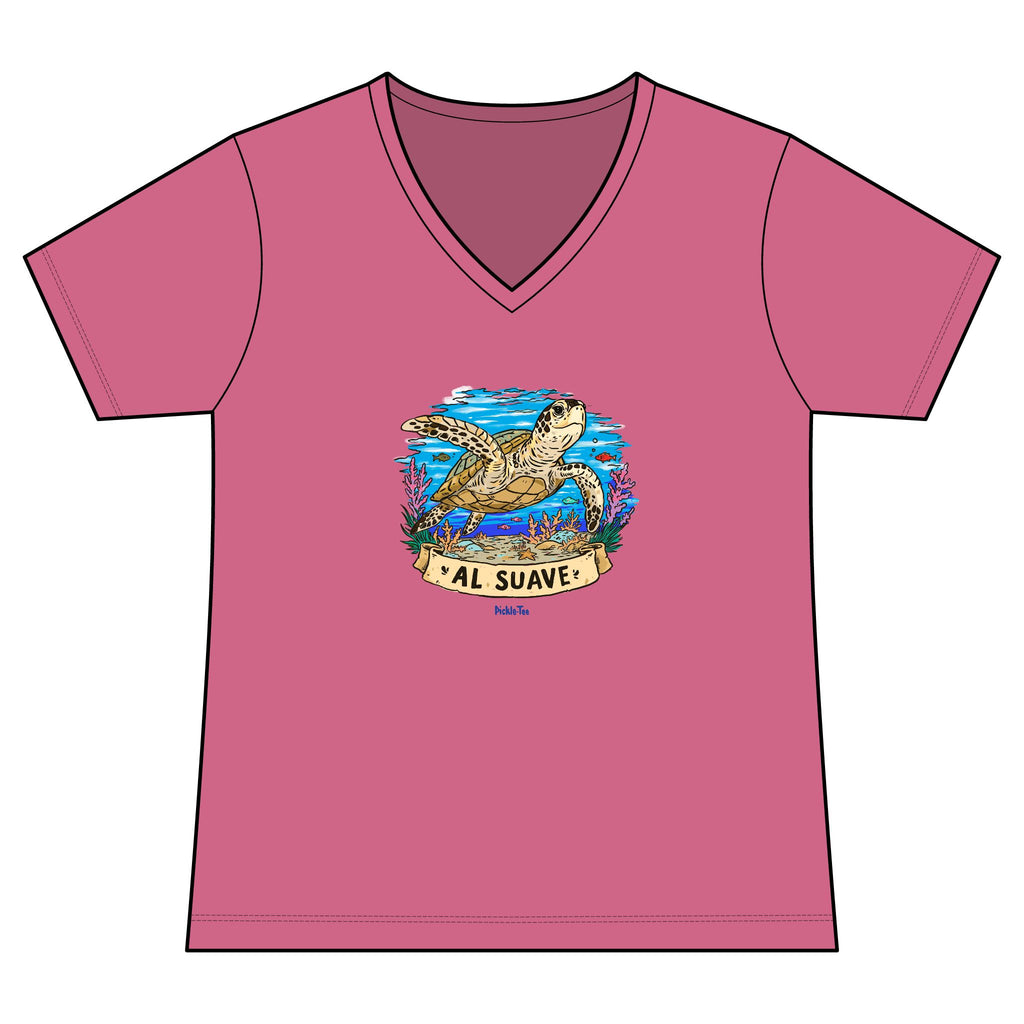 Sea Turtle Women's Lightweight Fitted V-Neck Tee