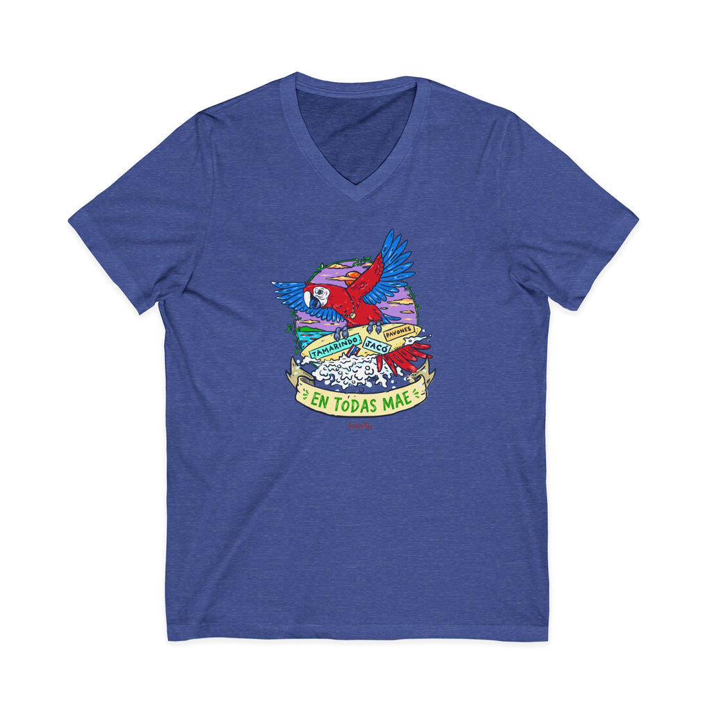 Macaw Unisex V-Neck Tee