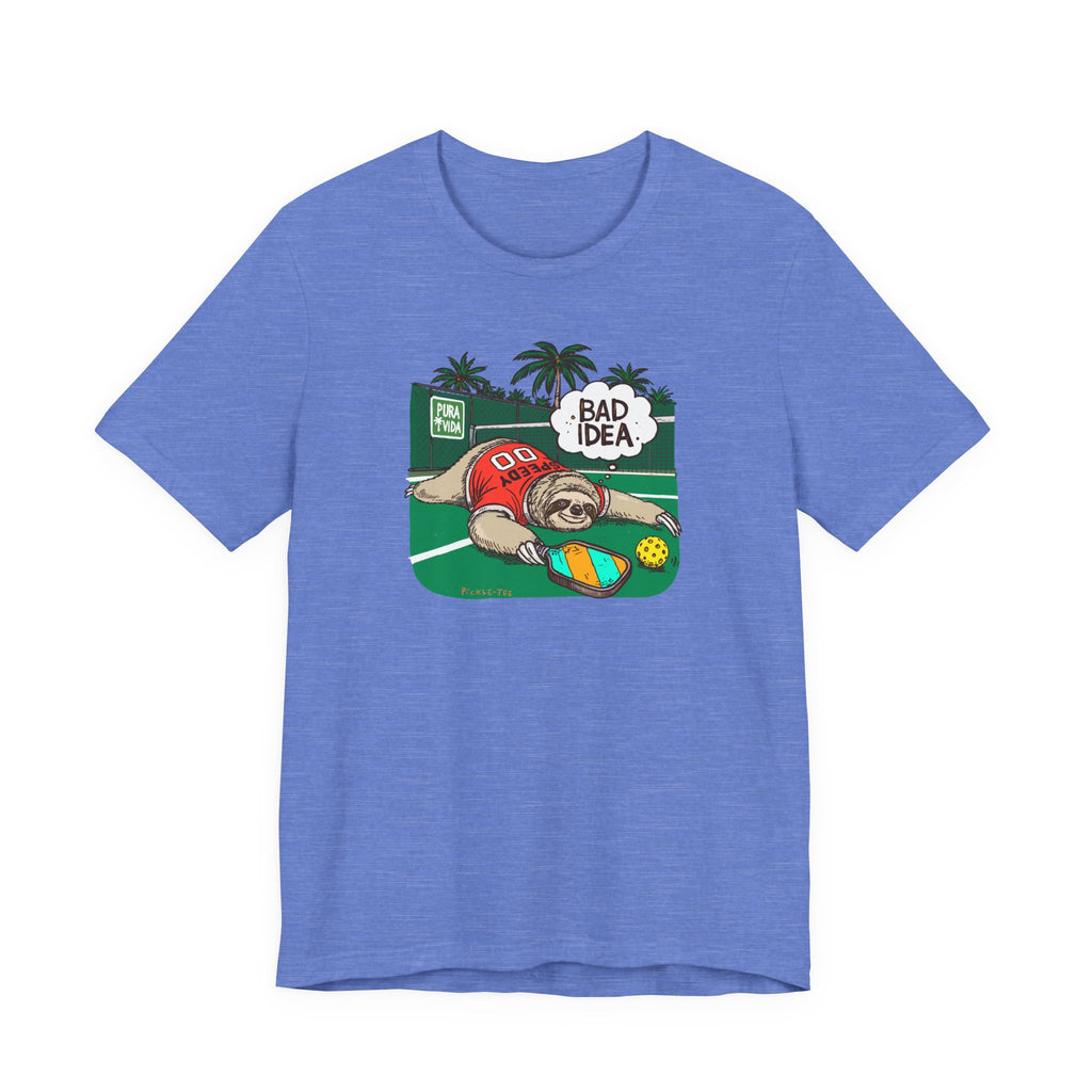 Pickleball Speedy the Sloth, Unisex Crew Neck Tee