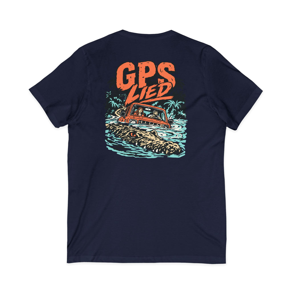 GPS LIED Front Logo Tamarindo Costa Rica Unisex  V-Neck Tee