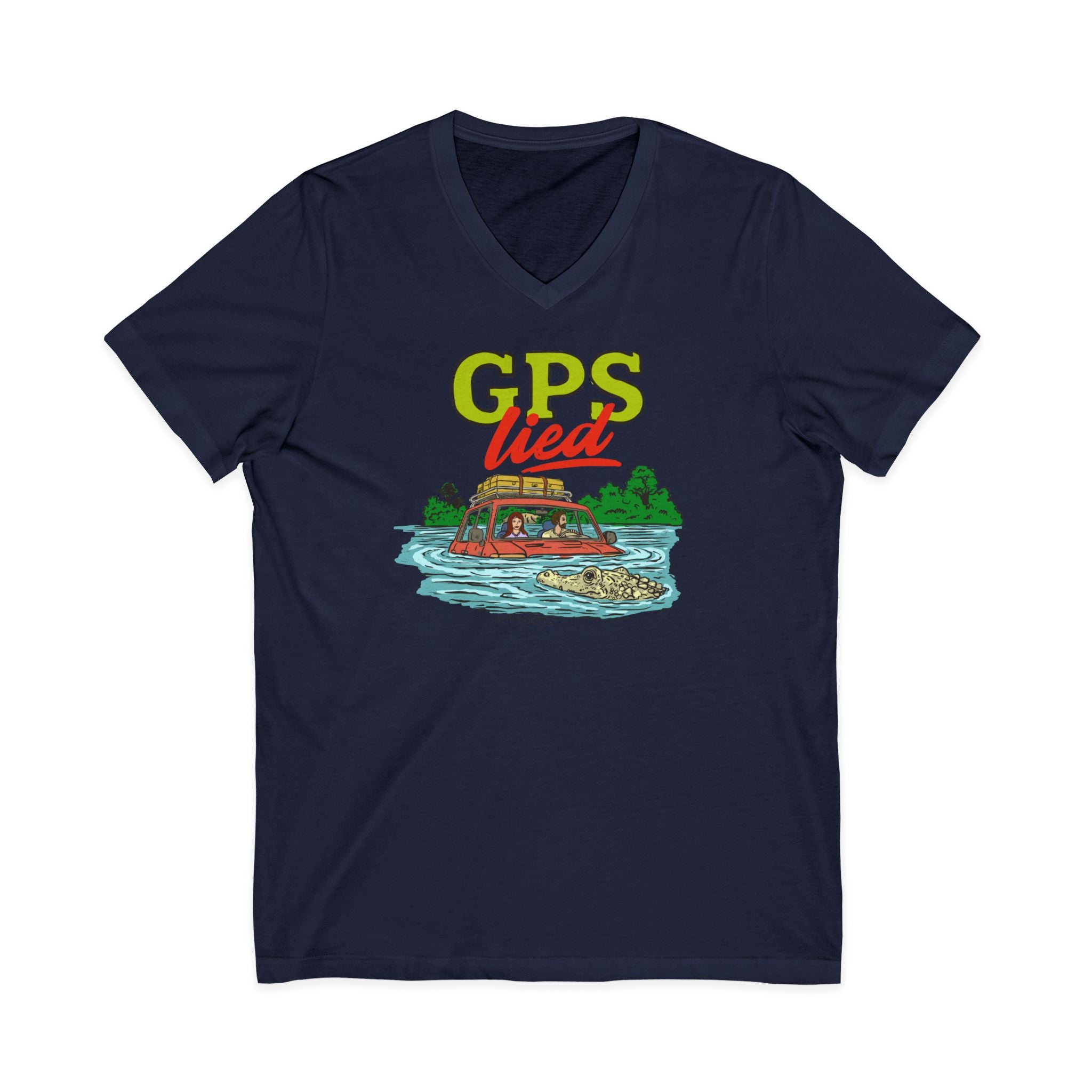 GPS Lied, Unisex V-Neck Tee