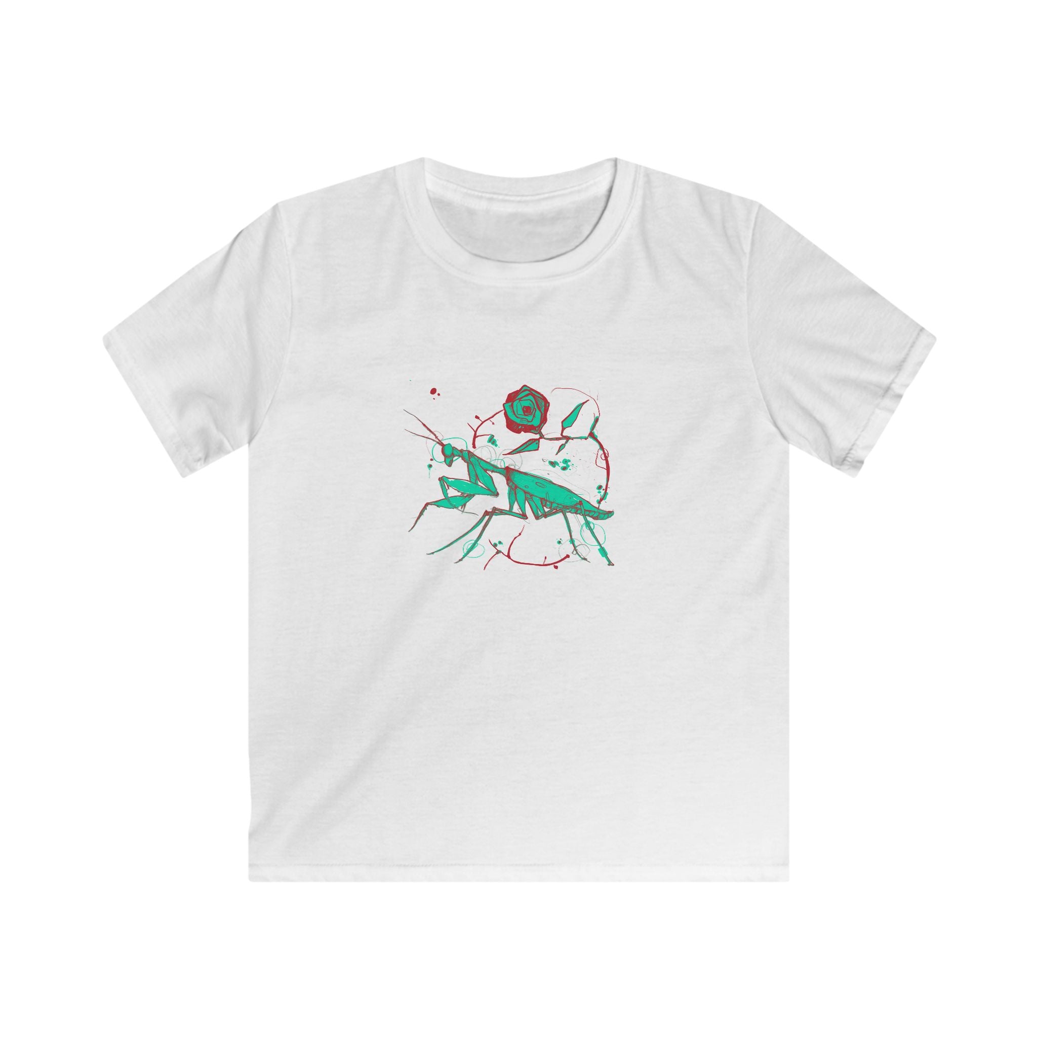 Praying Mantis Kids Softstyle Tee