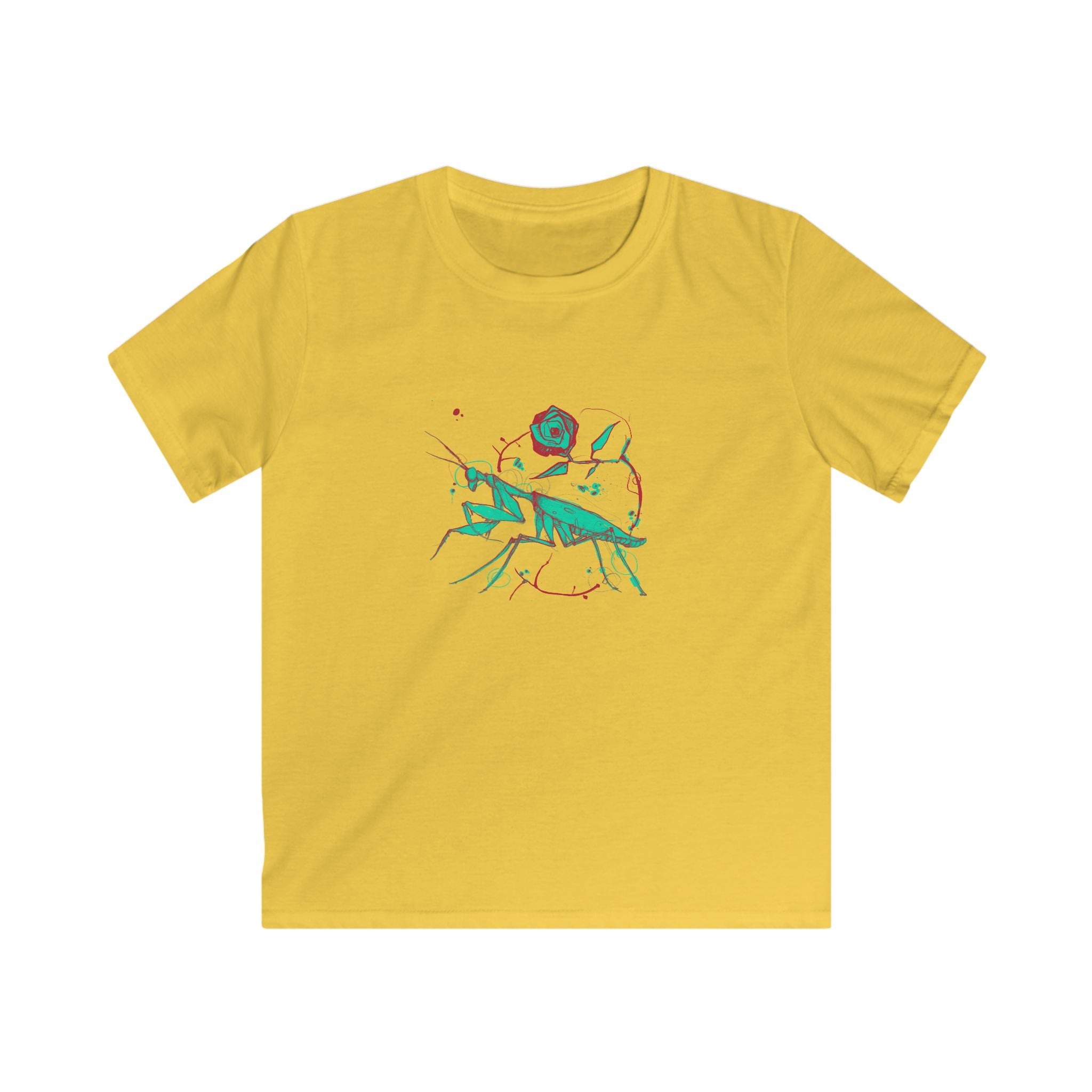 Praying Mantis Kids Softstyle Tee