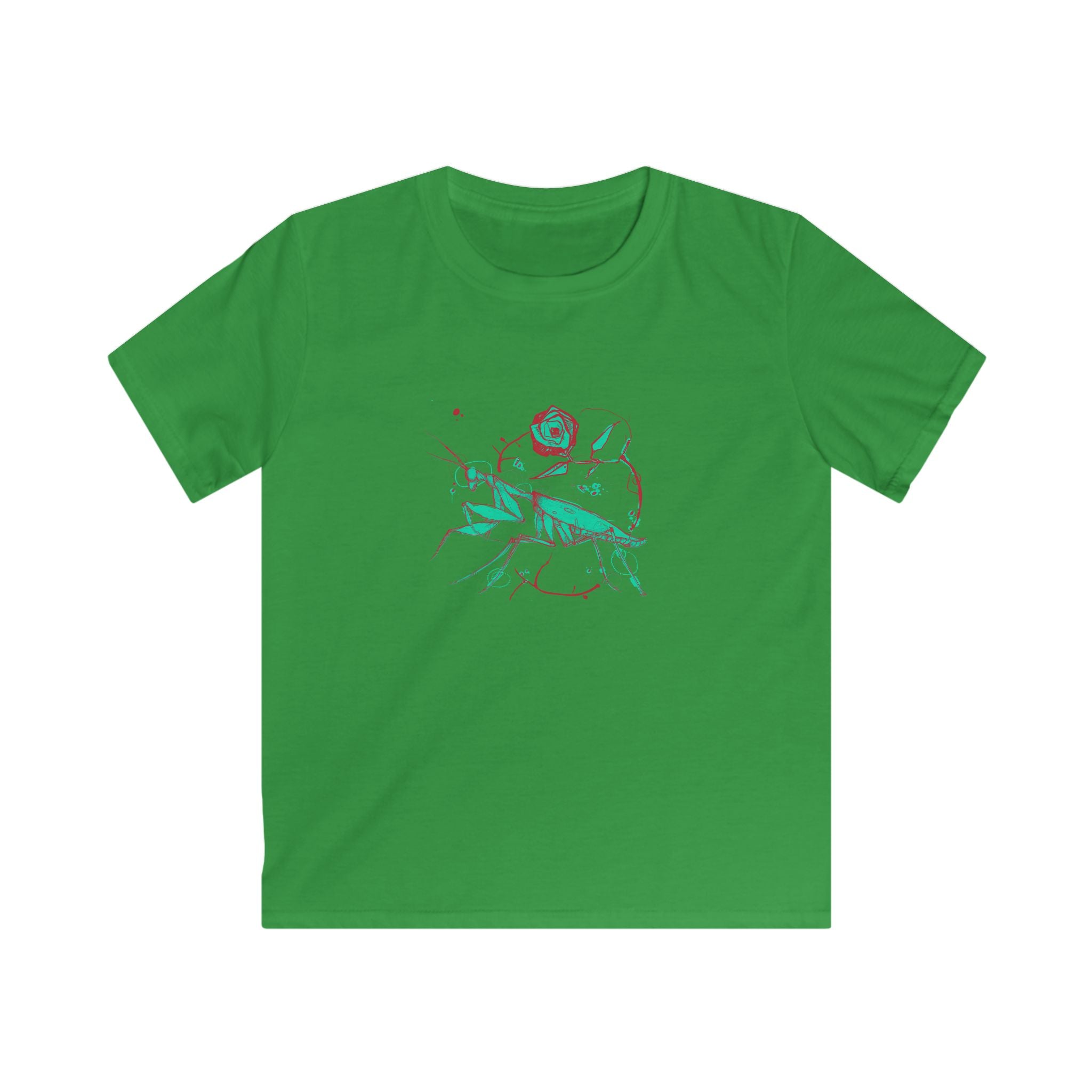 Praying Mantis Kids Softstyle Tee