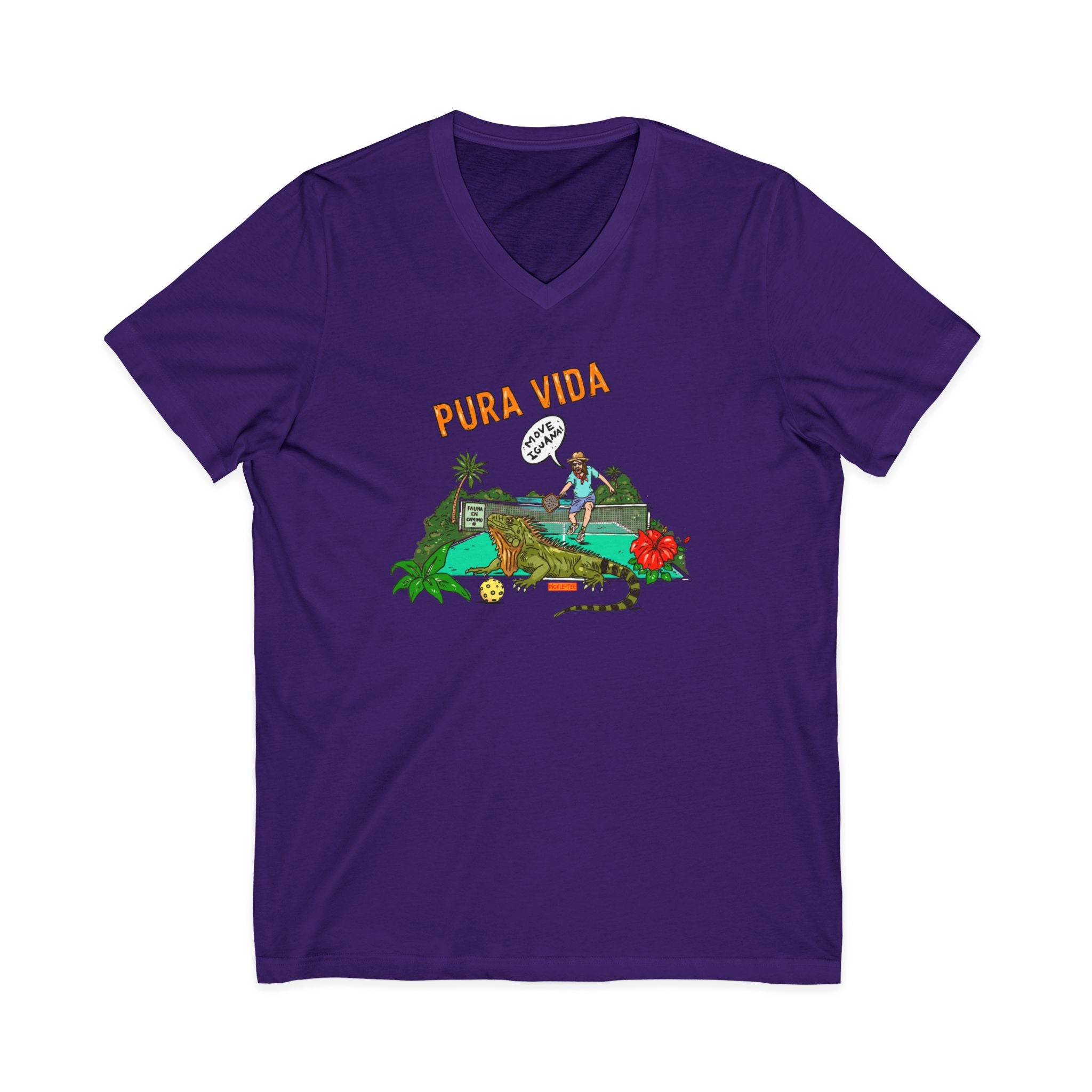 Iguana Pickleball Unisex V-Neck Tee