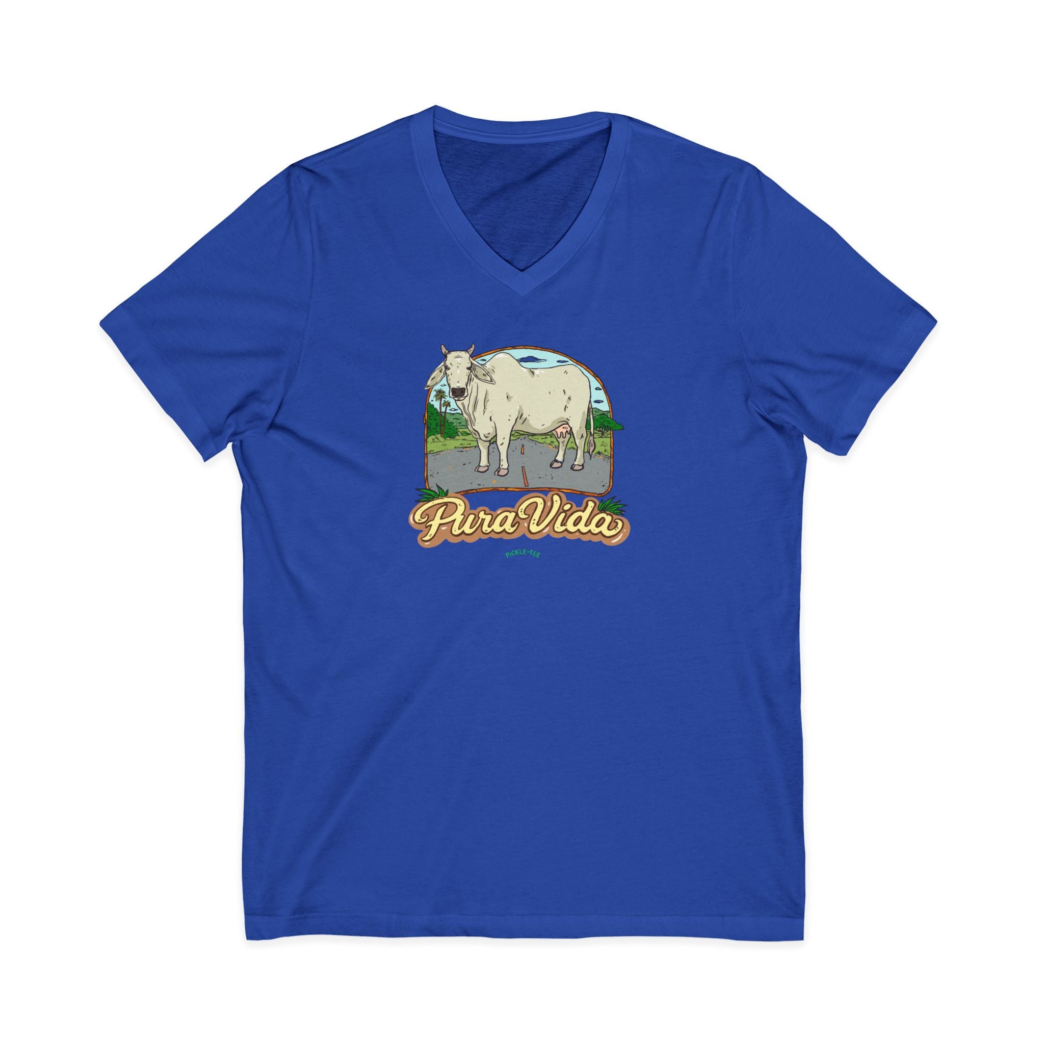 Unisex Jersey Short Sleeve V-Neck Tee