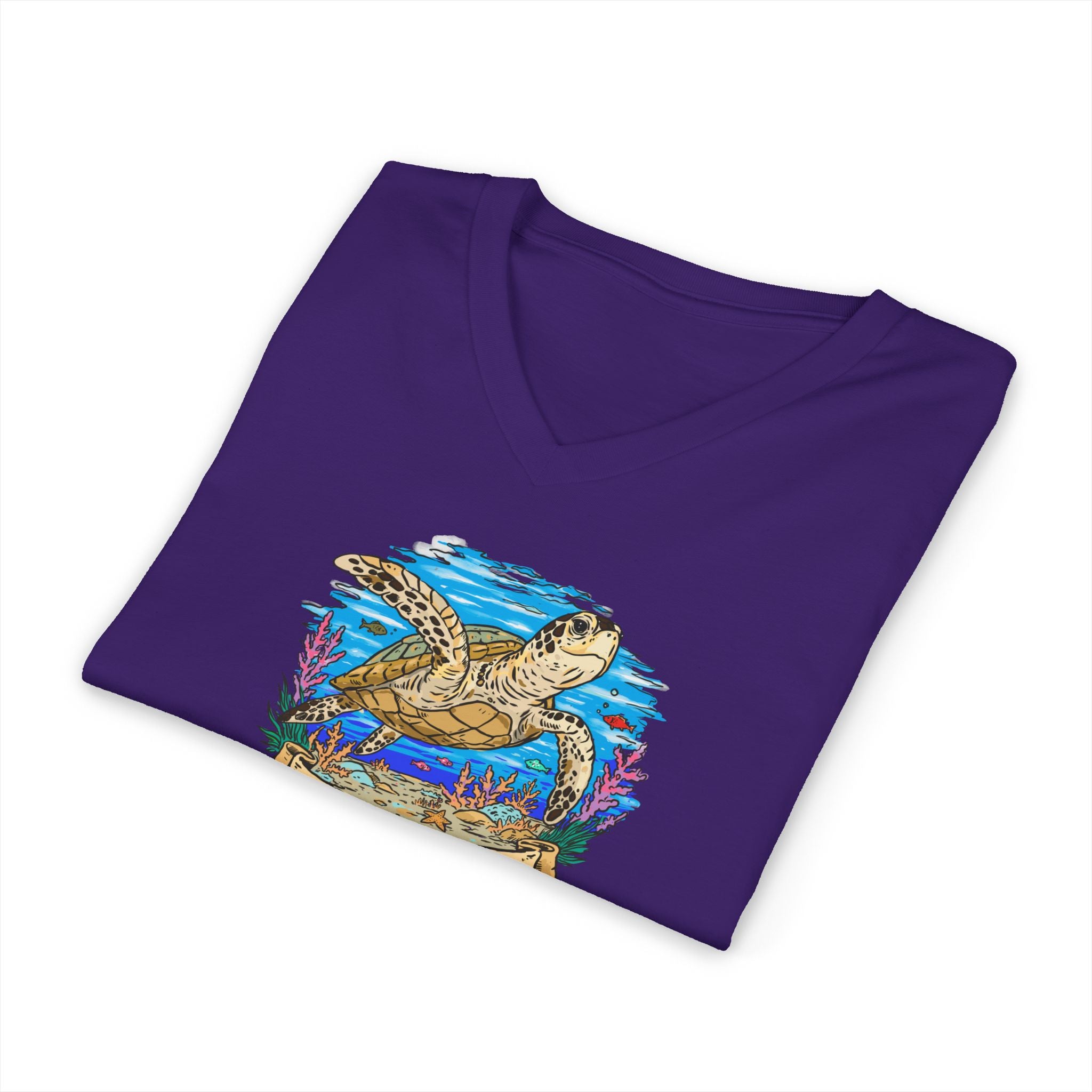 Sea Turtle Unisex V-Neck Tee