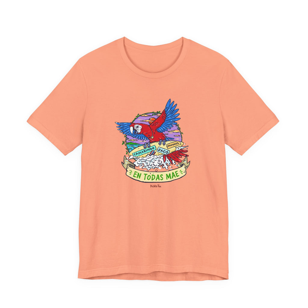 Macaw En Todas Mae Unisex Crew Neck Tee