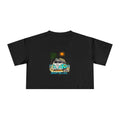 Surfing, Might Be Late Women's Crop Tee