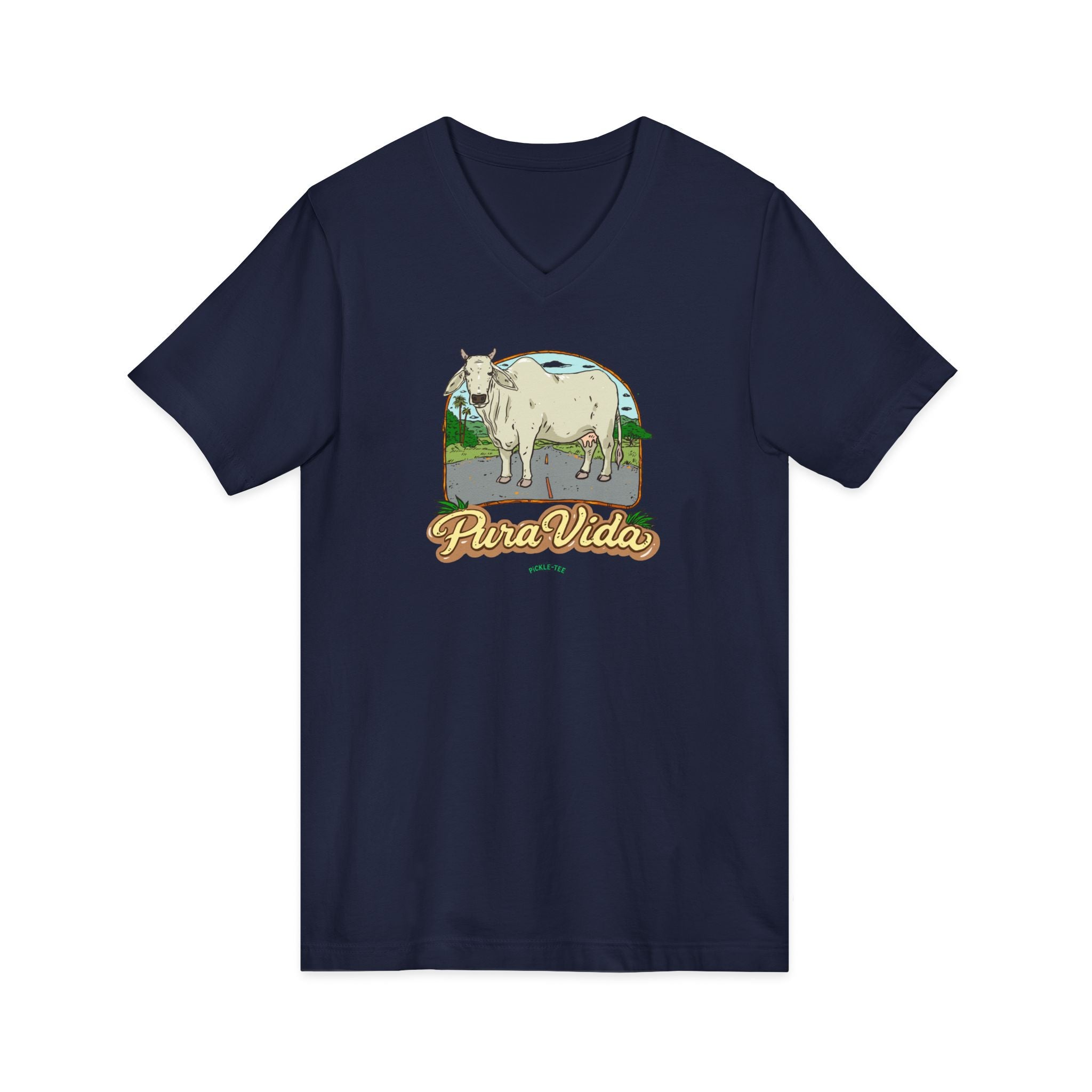 Unisex Jersey Short Sleeve V-Neck Tee