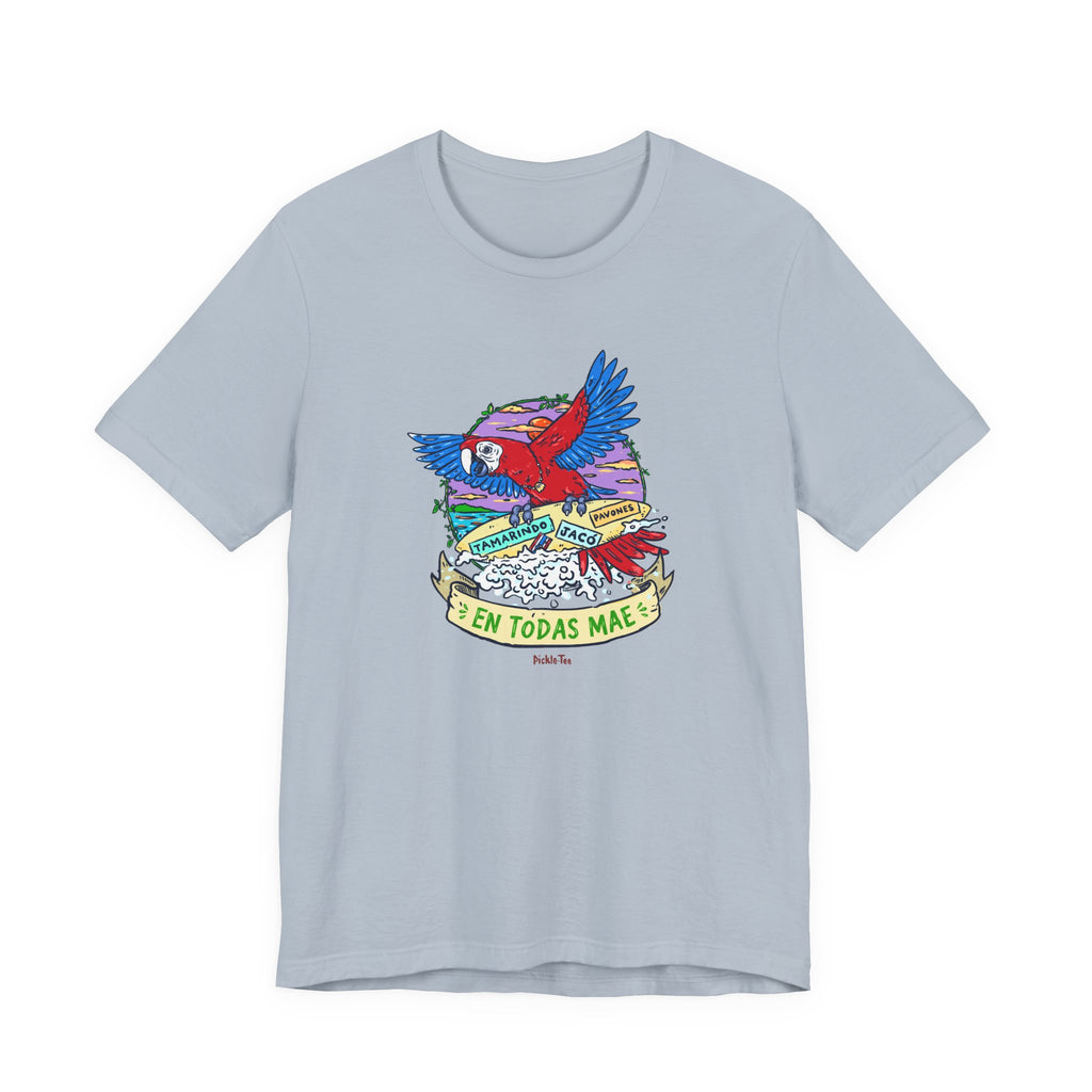 Macaw En Todas Mae Unisex Crew Neck Tee