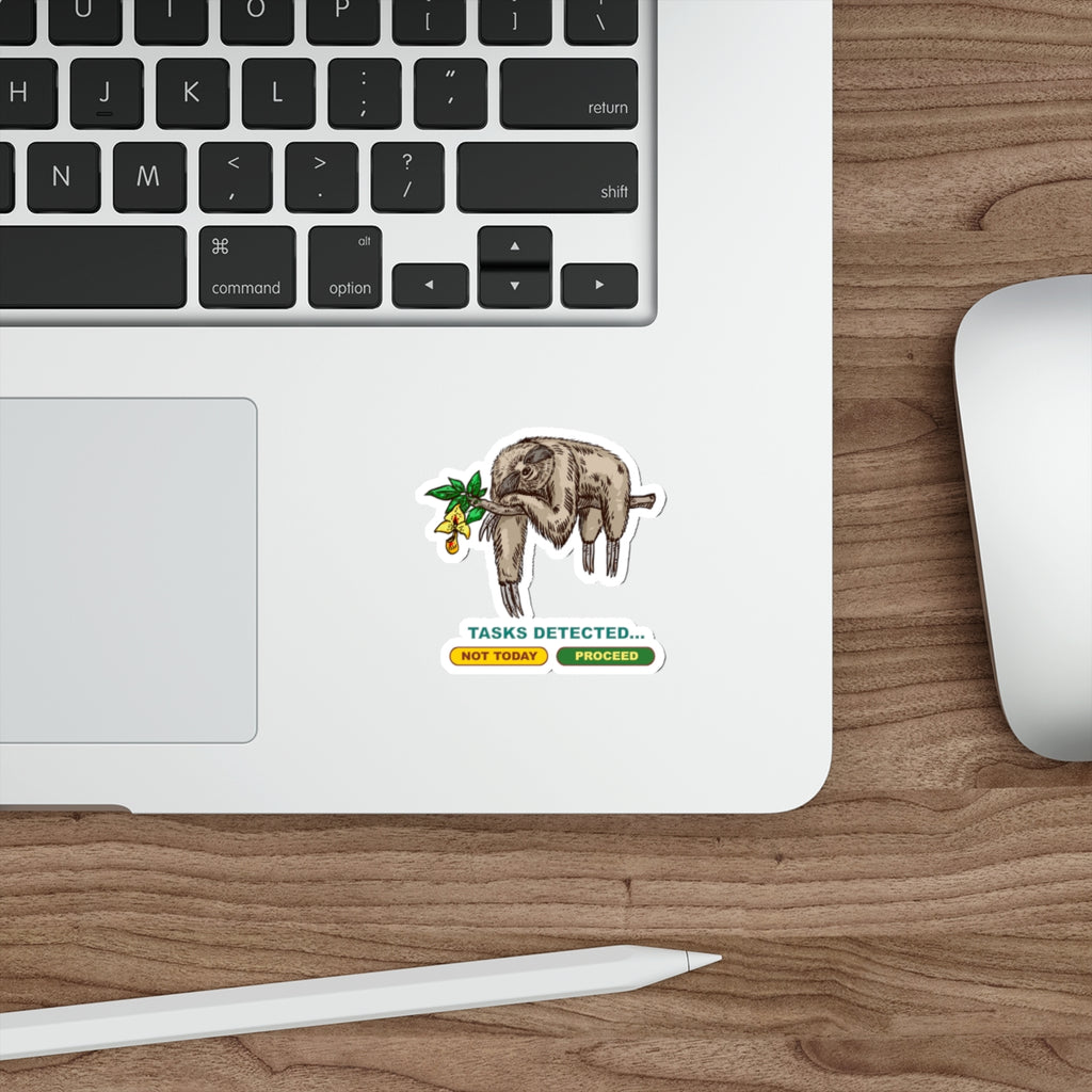 Lazy Sloth Die-Cut Stickers