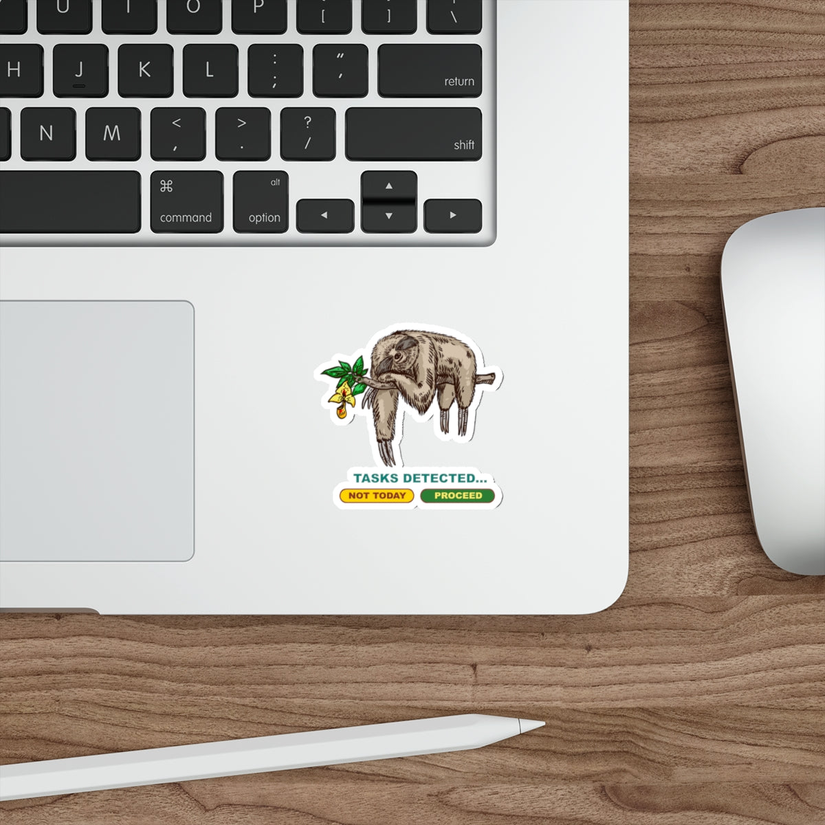 Lazy Sloth Die-Cut Stickers