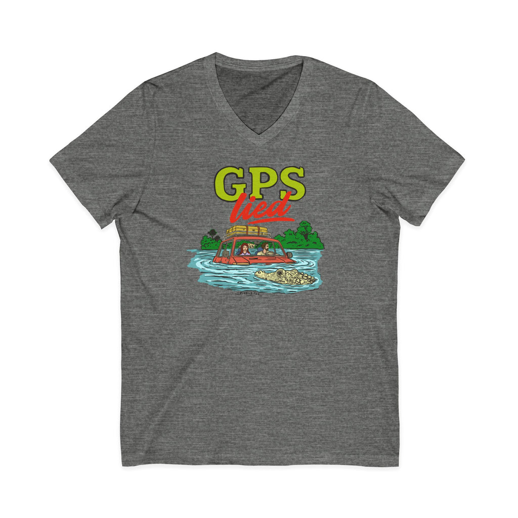 GPS Lied, Unisex V-Neck Tee