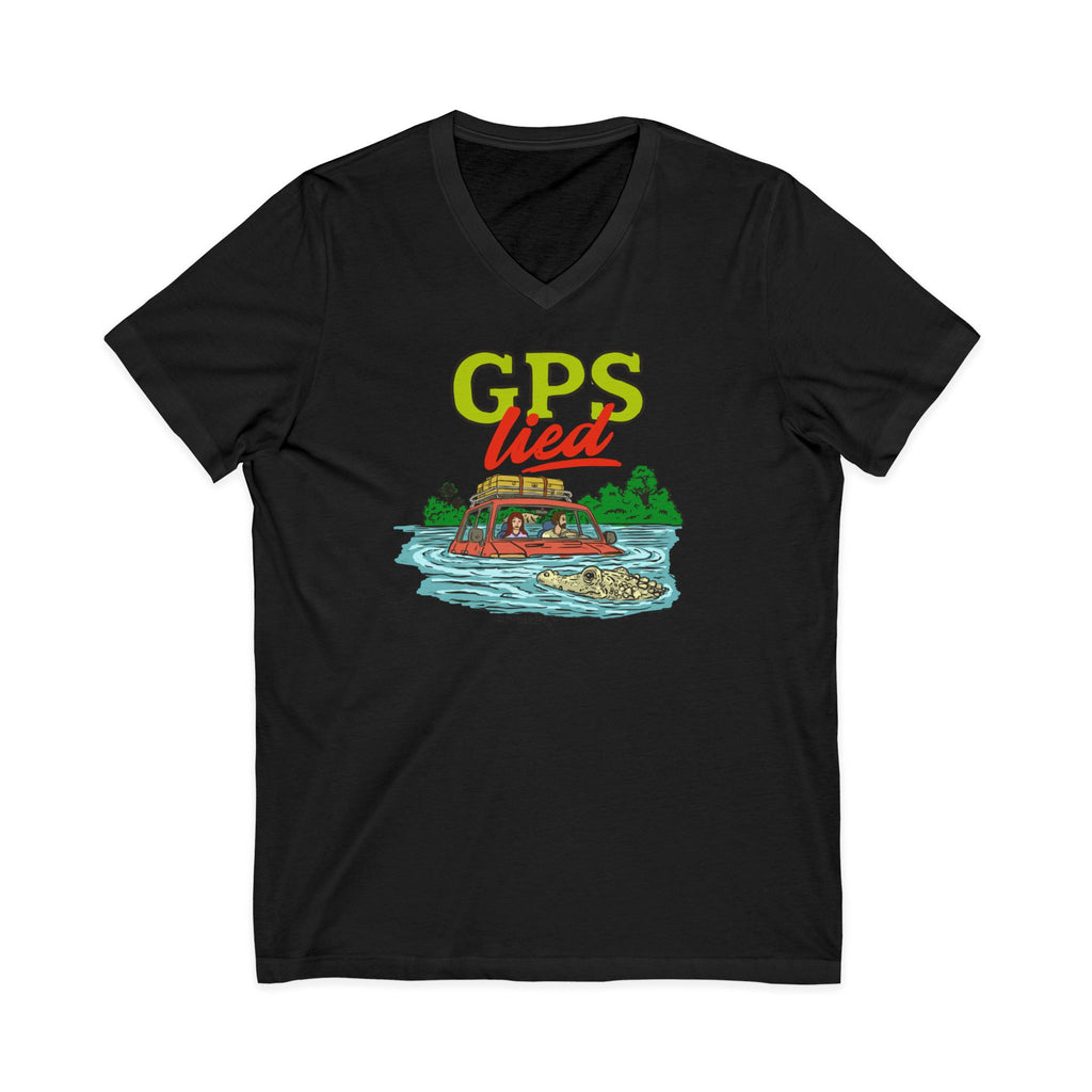 GPS Lied, Unisex V-Neck Tee