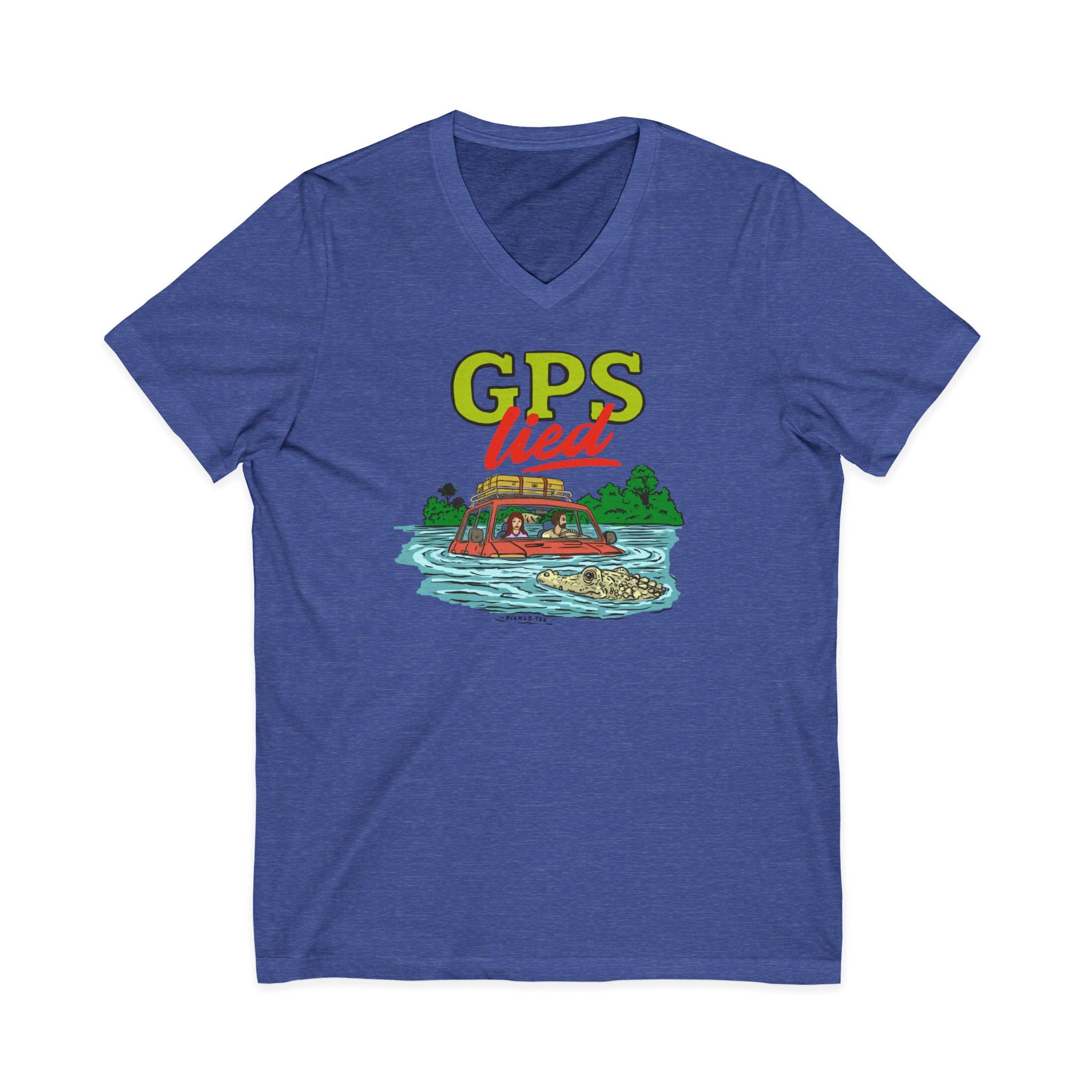 GPS Lied, Unisex V-Neck Tee