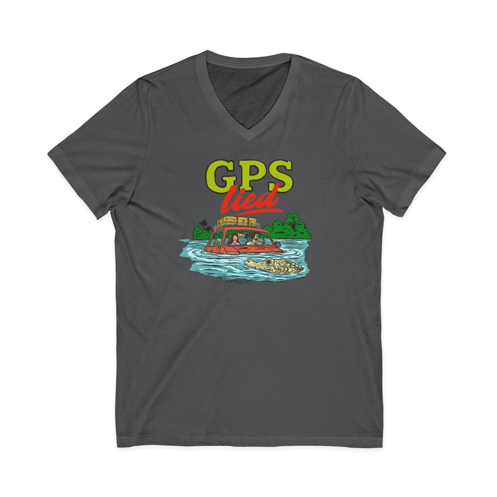 GPS Lied, Unisex V-Neck Tee
