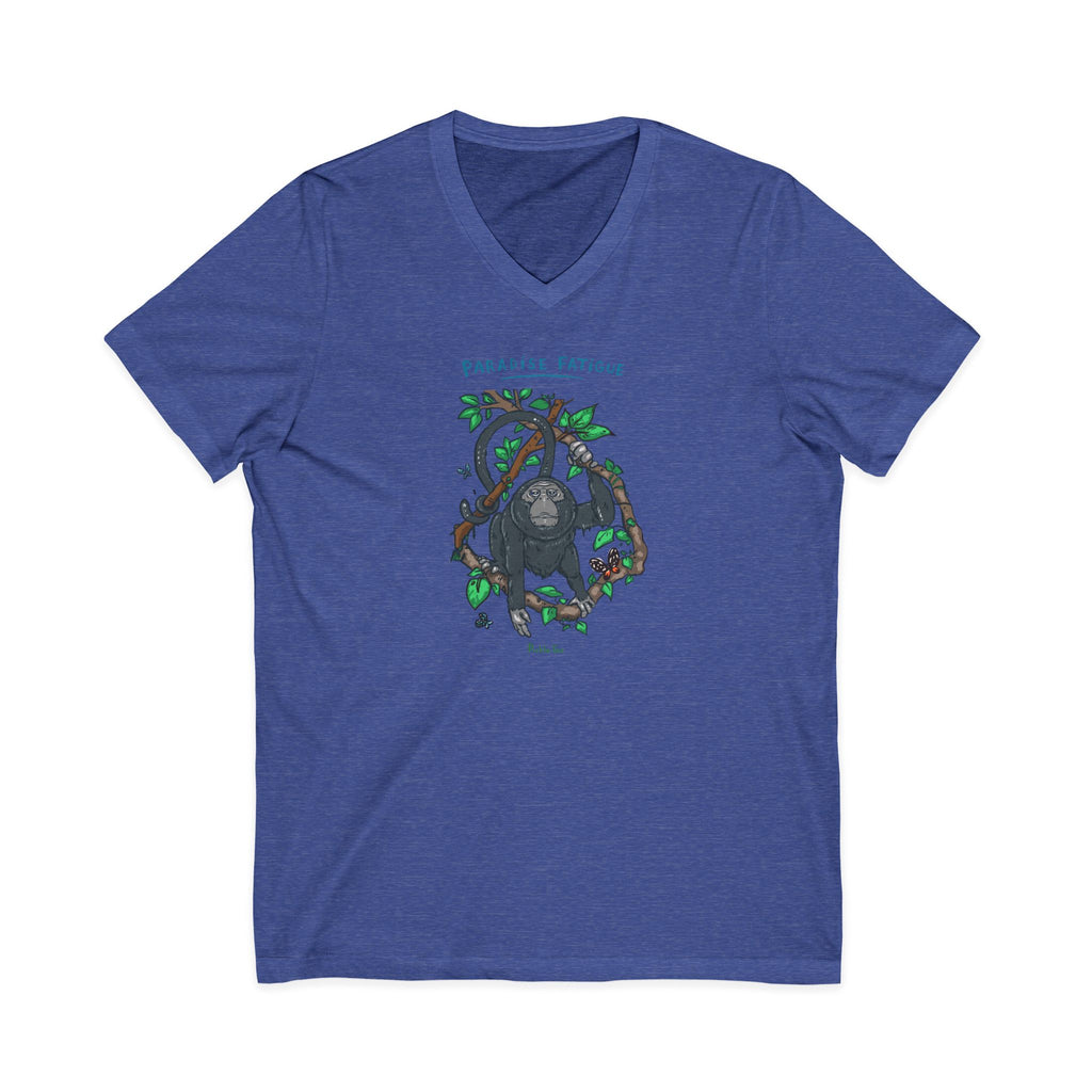 Monkey Paradise Jersey V-Neck Tee