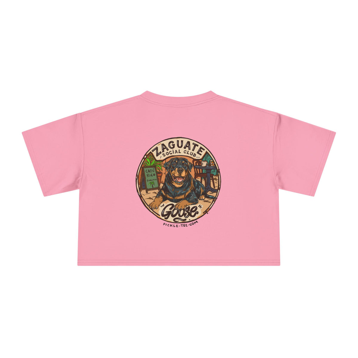 Goose - Zaguate Social Club Front Logo Crop Tee