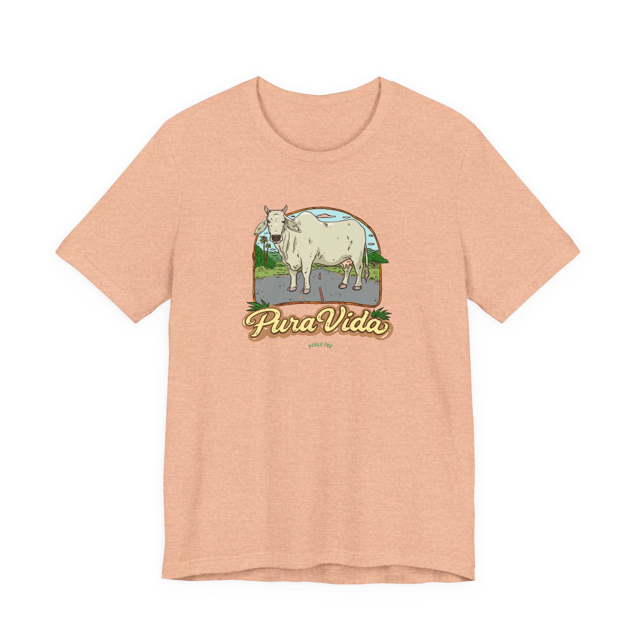 Pura Vida Cow T-Shirt/Unisex Crew Neck Tee