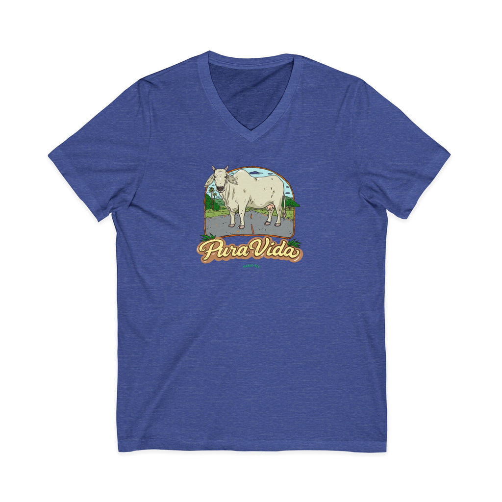 Unisex Jersey Short Sleeve V-Neck Tee