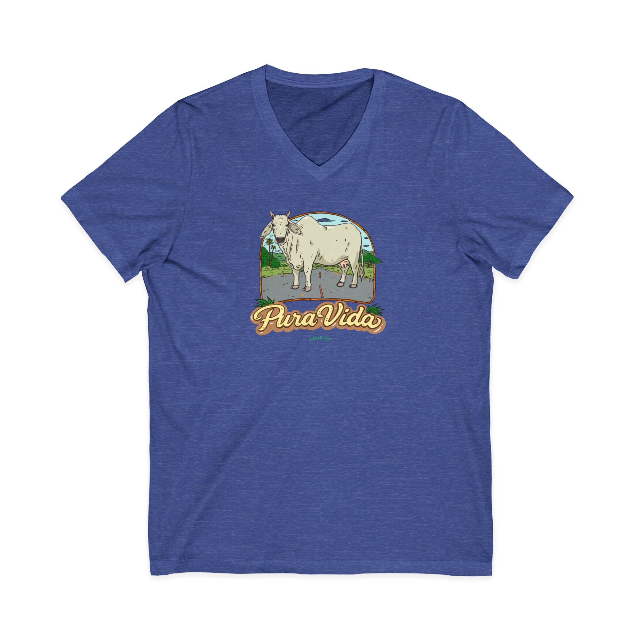 Unisex Jersey Short Sleeve V-Neck Tee