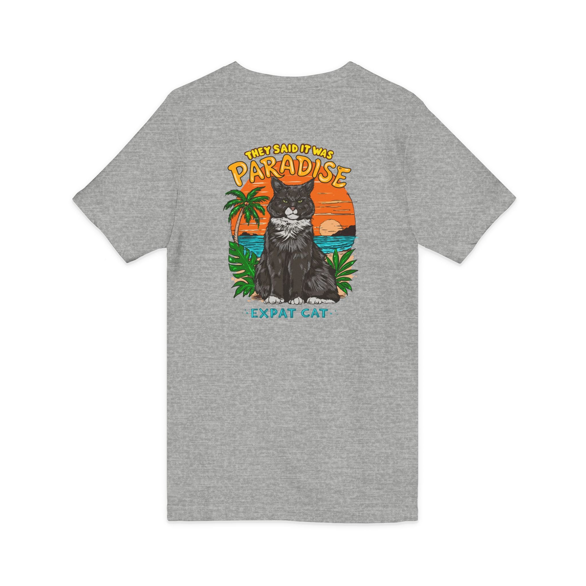 Expat Cat Unisex V-Neck Tee