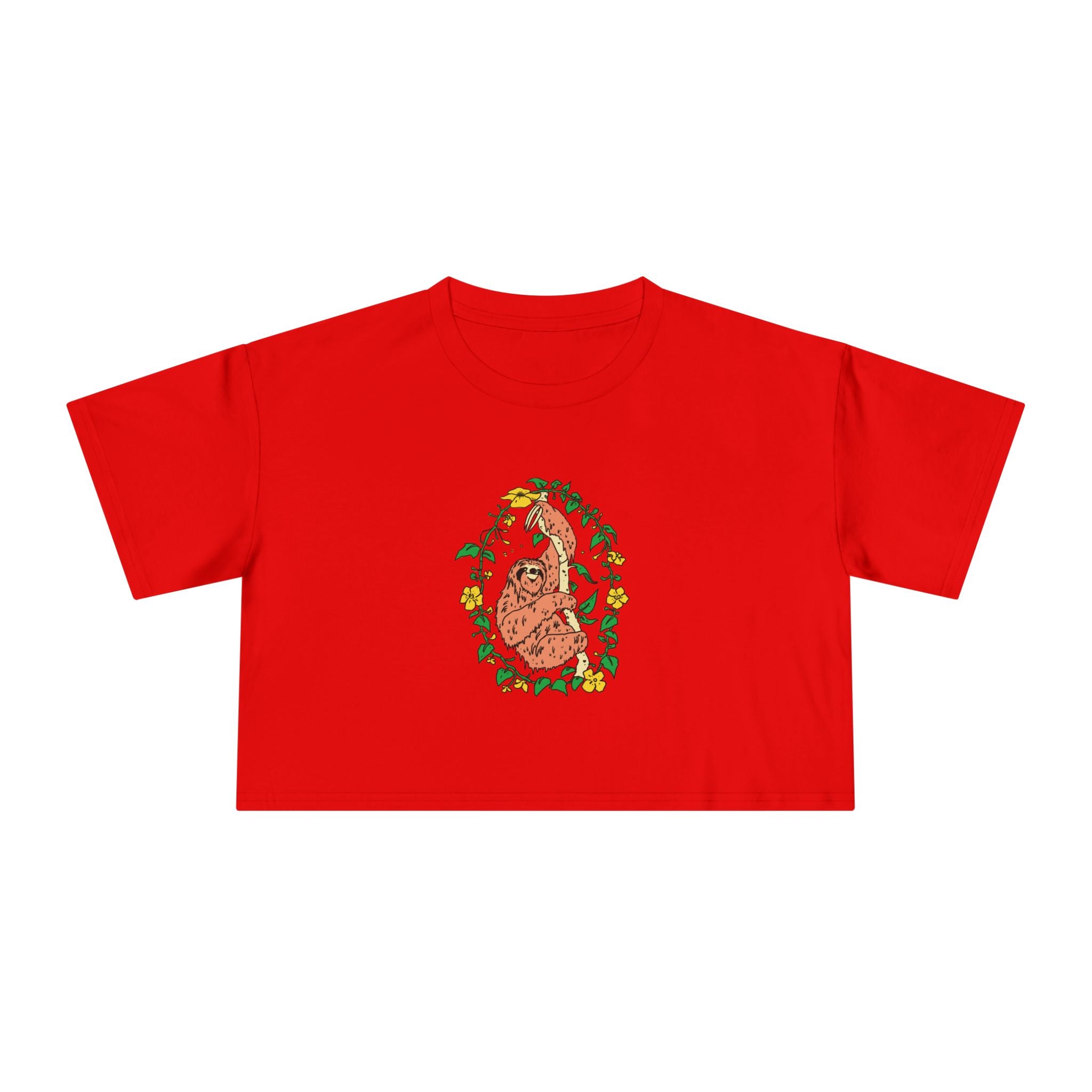 Sloth Women's Crop Tee