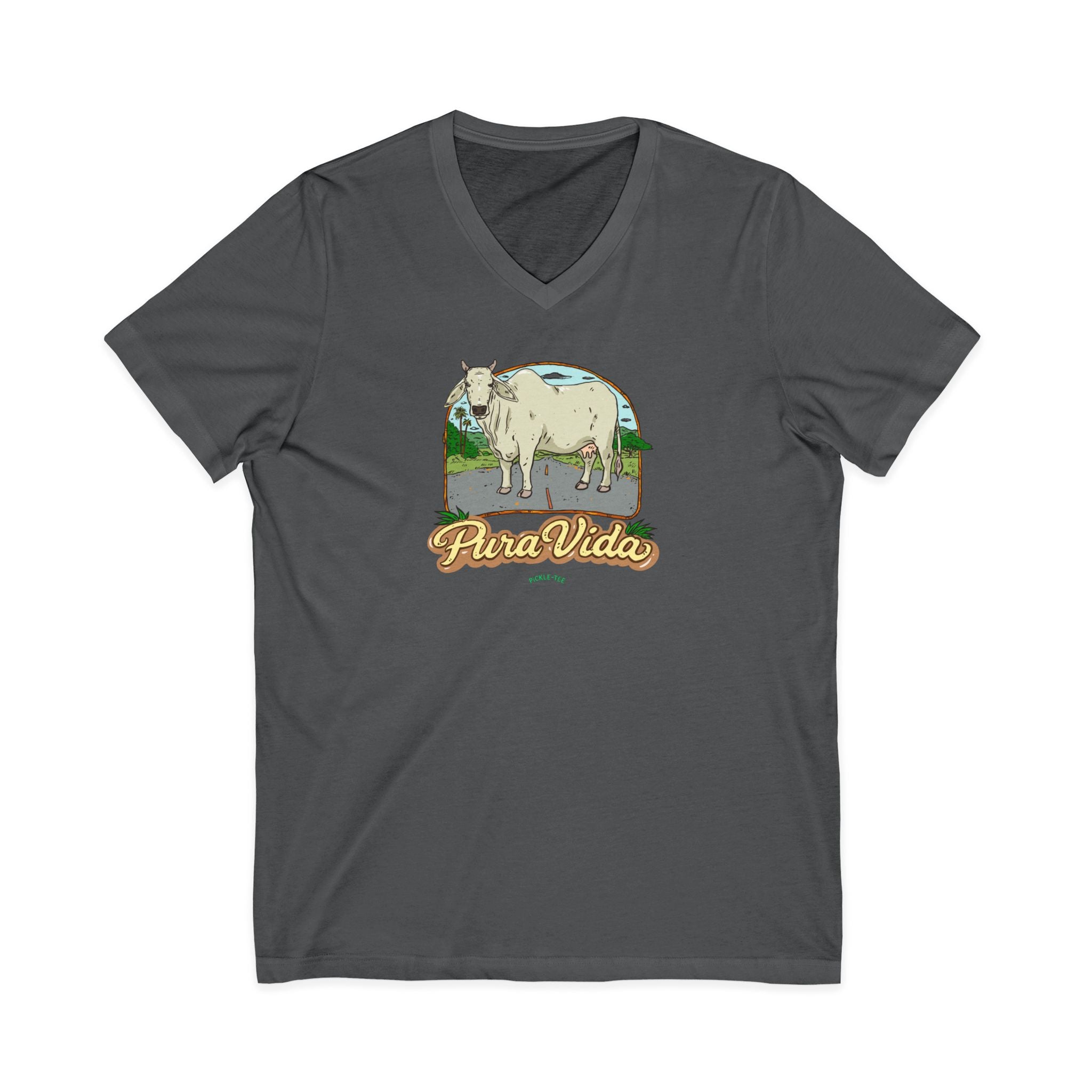 Unisex Jersey Short Sleeve V-Neck Tee